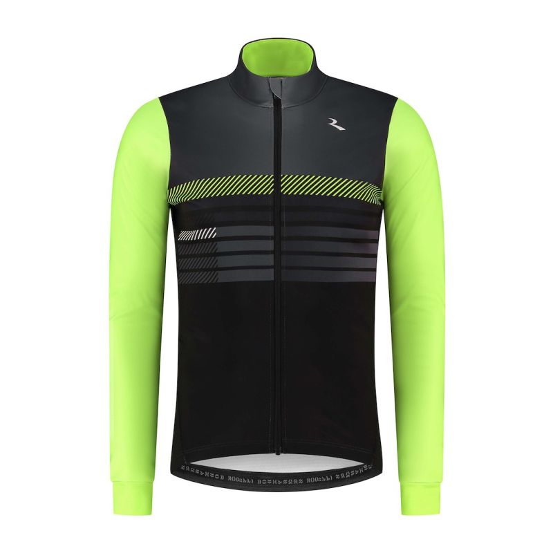 Rogelli winter jacket STRYDE fluor kötött sapka SIRC1100006.050.XL