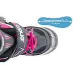 Enero Pro Led Roller Skates 4in1 38-41 Pink-Gray szürke skates, roller skates