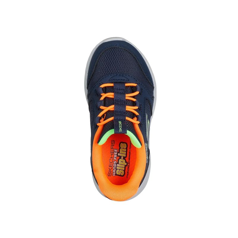 Skechers Slip-ins Dyna-Lite - Turbo-Brisk Buddies 403904N-NVOR NVY-ORNG utcai cipő