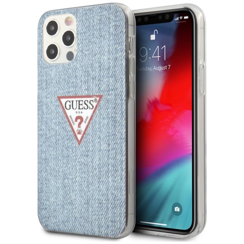 Guess GUHCP12LPCUJULLB iPhone 12 Pro Max 6.7" /light blue hardcase Jeans Collection kék nadrág