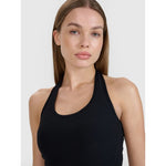 4F Women's slim crop top smooth | Anna Lewandowska atléta 4FALSSS25TSLEF215-20S