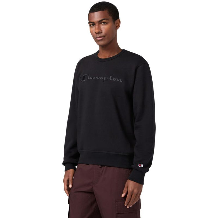 Champion Crewneck Sweatshirt Men's Black 220272 KK001 fekete kapucnis pulóver