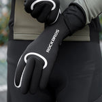 Rockbros full waterproof cycling gloves, size: S/M - black s || m kesztyű