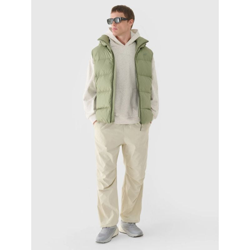 Men's sweatshirt with hood, open, 4F 4FWAW24TSWSM1310-11S kapucnis pulóver