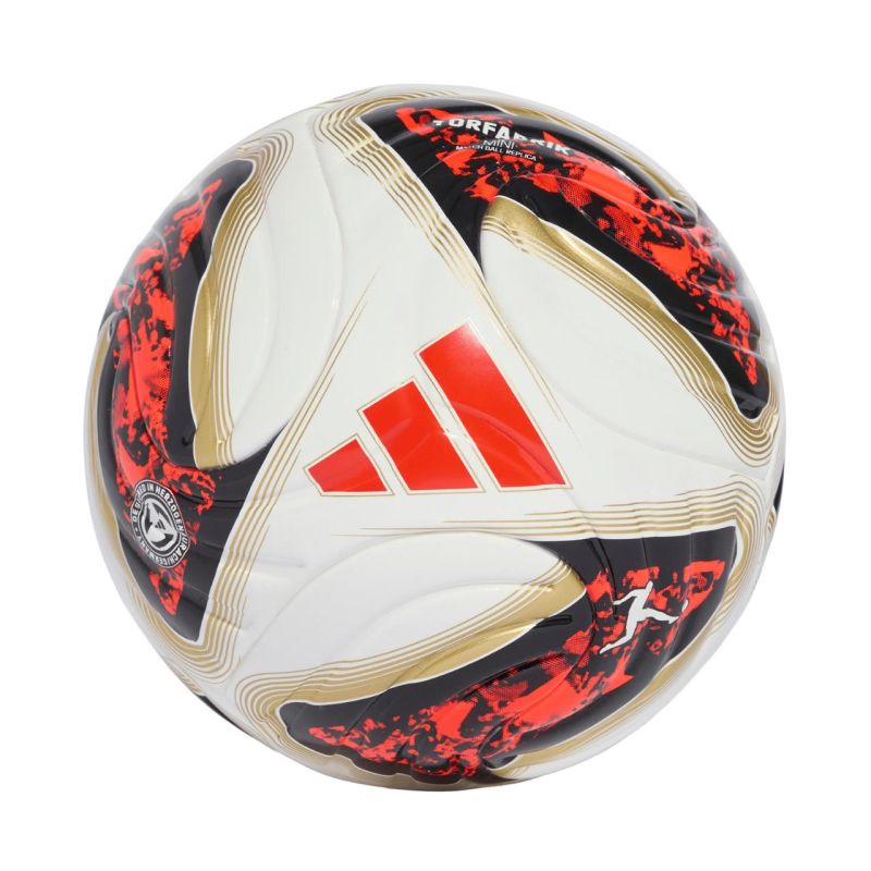 Adidas Football Bundesliga 26/27 Torfabrik Mini white-orange-gold arany labda