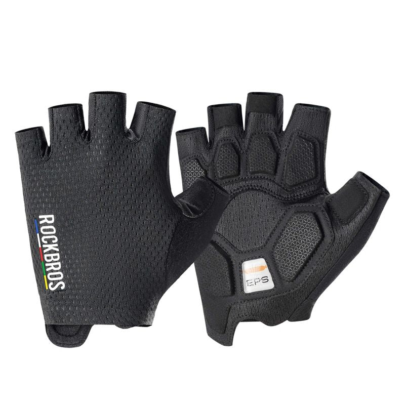 Rockbros ROAD TO SKY Short Shock Absorbing Cycling Gloves S - Black s \ czarny kesztyű 16220043002-211643