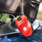 Rockbros 32420981001 bicycle lock with retractable cable - red piros kiegészítő 304004-163810
