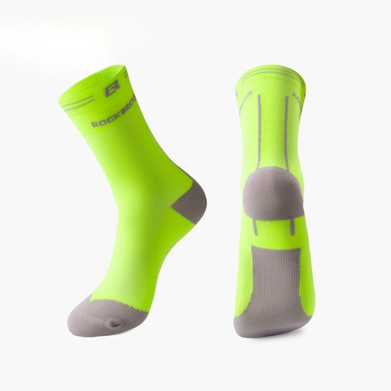 Rockbros sports socks fluor- szürke zokni