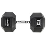 HMS HEX PRO dumbbell 32.5 kg szürke póló 17-66-124