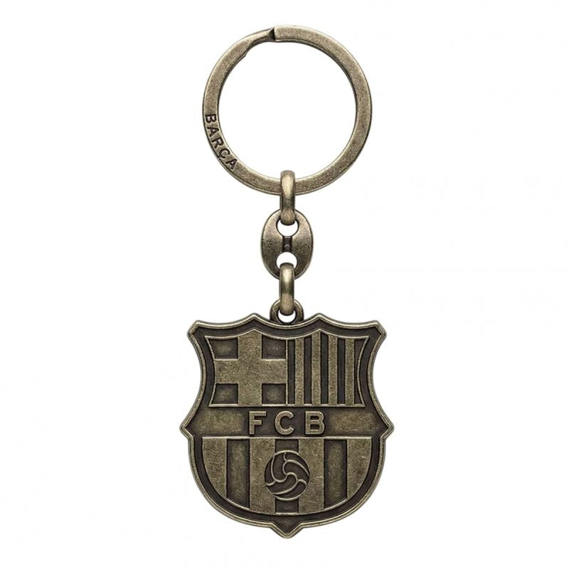 FC Barcelona original licensed emblem keychain, retro style B7603