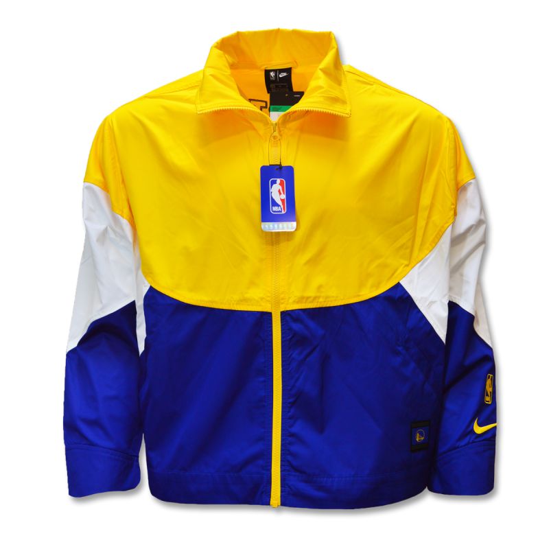 Women's Nike Performance NBA State Warriors Windbreaker - AV0641-728 arany kabát