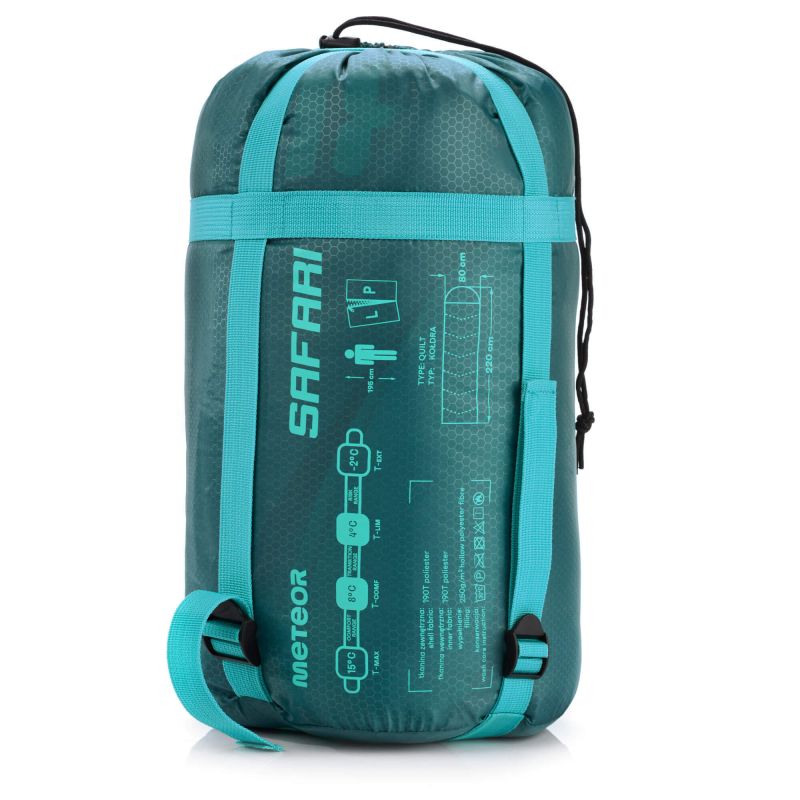 Meteor Safari Sleeping Bag zöld tourist equipment, sleeping bags