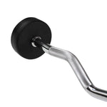 HMS Rubber-coated fixed barbell/bar, curved, 15 kg GSL15 kiegészítő 17-58-027