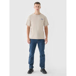 Men's oversized printed T-shirt 4F 4FRSS24TTSHM2535-83S póló