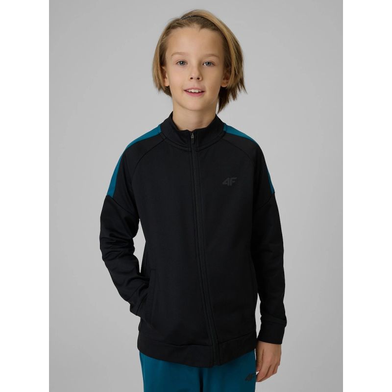 Regular sports sweatshirt without hood for boys 4F