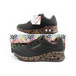 Skechers Uno-Loving Love women's sports sneakers fashionable black Cipő