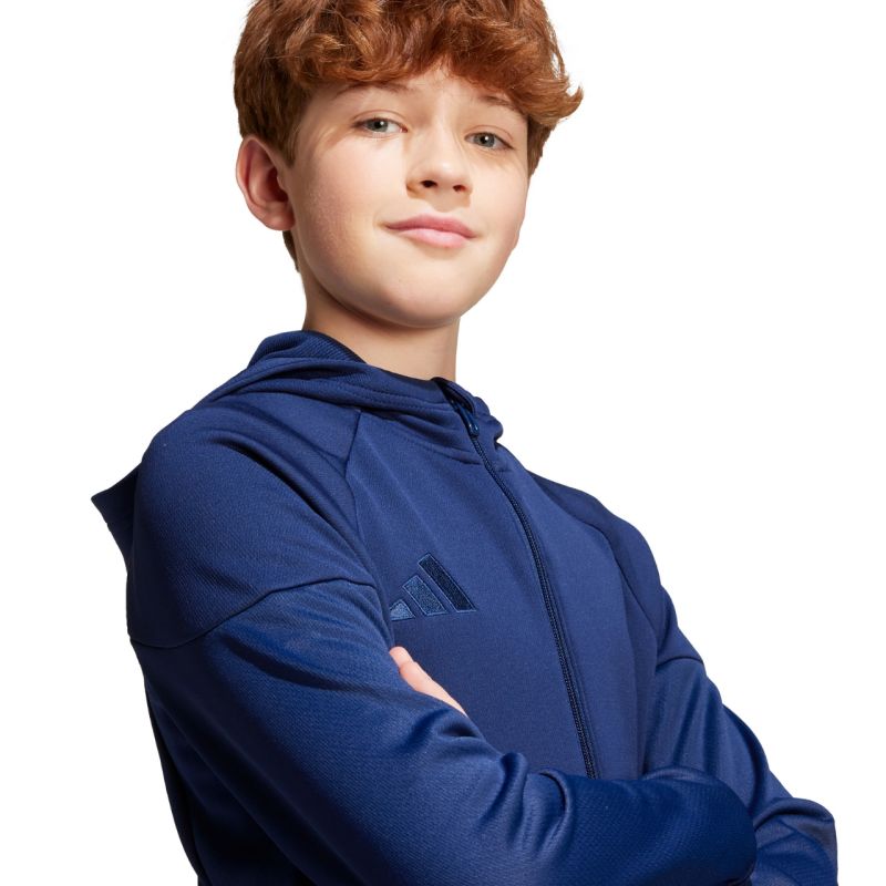 Adidas Tiro 25 Full-Zip Kids' Sweatshirt, Navy sötétkék gyerek pulóver JC5127