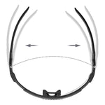 Rockbros Photochromic Cycling Glasses with UV Protection and Corrective Insert - White fehér glasses, training equipment
