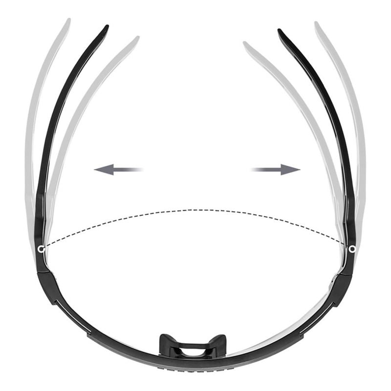 Rockbros Photochromic Cycling Glasses with UV Protection and Corrective Insert - White fehér glasses, training equipment