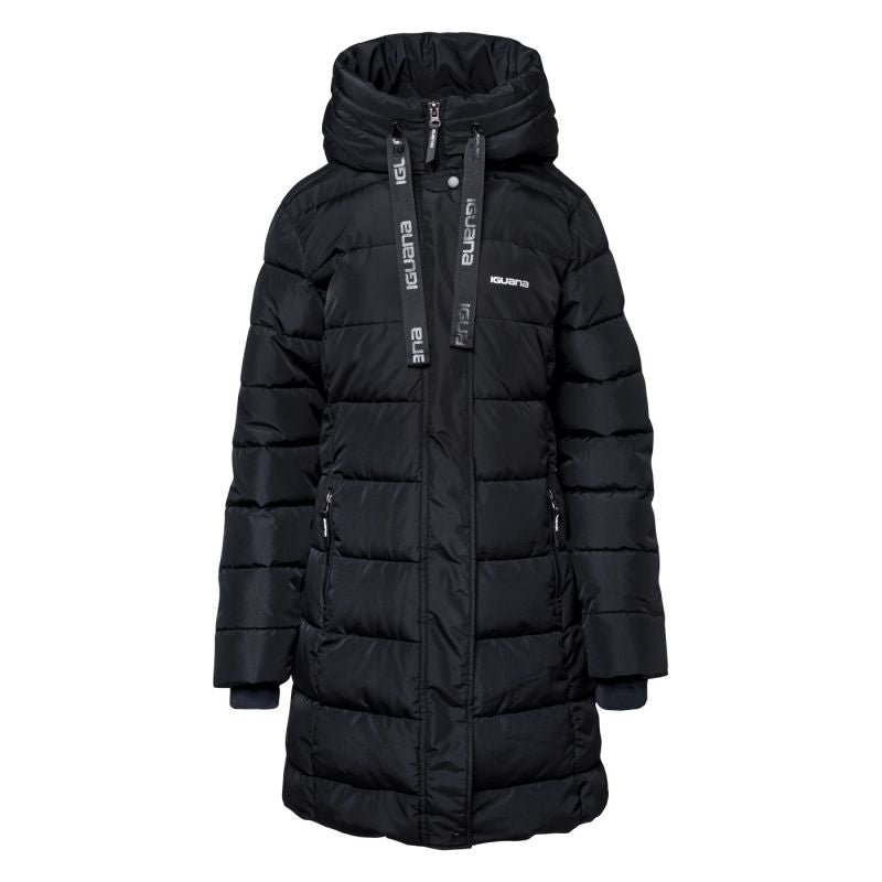Iguana Quilted Winter Coat Manka W fekete kötött sapka 92800621825
