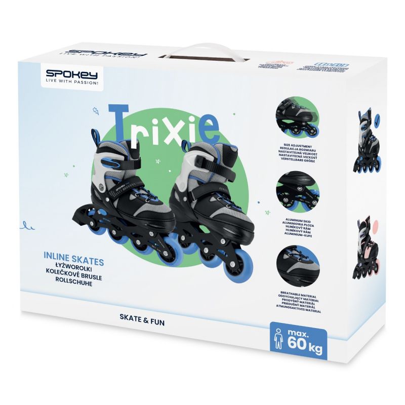 Spokey Trixie Jr SPK-944630 35-38 BK/BL inline skates Cipő