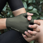 Rockbros Breathable Short Finger Cycling Gloves, Size: L - Green zielony \ l kesztyű
