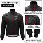 Rockbros winter cycling fekete dzseki
