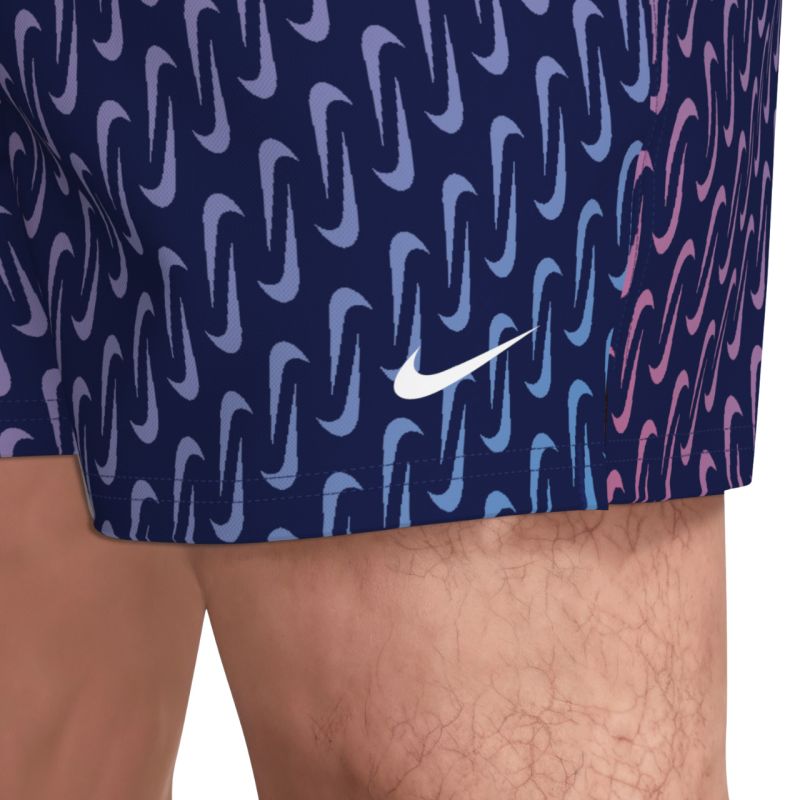 Nike Breaker Swoosh Link Midnig Navy-Pink-Purple Swim lila rövidnadrág NESSG577440