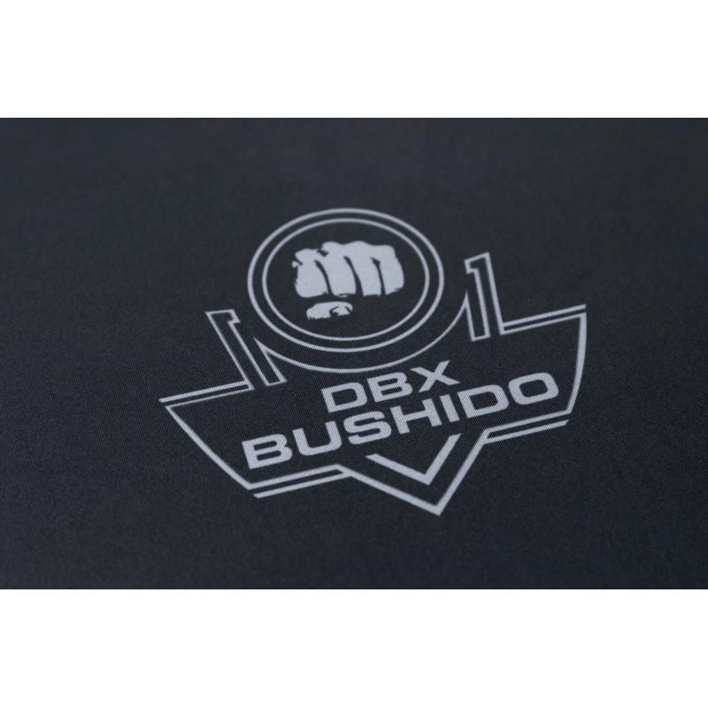 Gray long sleeve rashguard with DBX Bushido logo