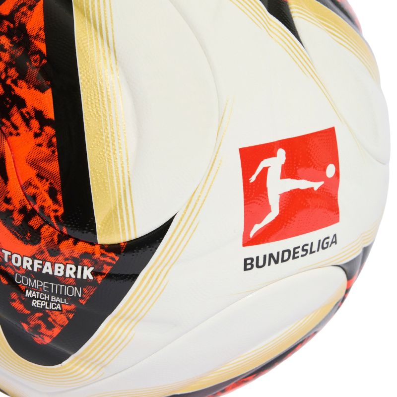 Adidas Football Bundesliga 26/27 Torfabrik Competition white-orange-gold arany labda KG6045