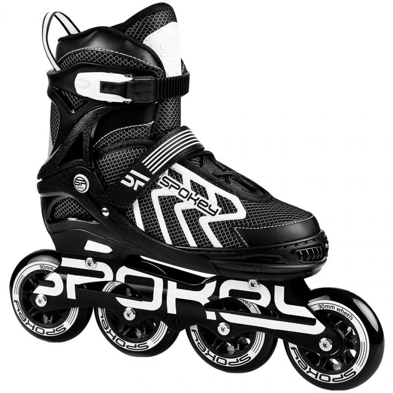 Spokey Khan Bk/Wh Jr inline skates 927032-927033 Cipő