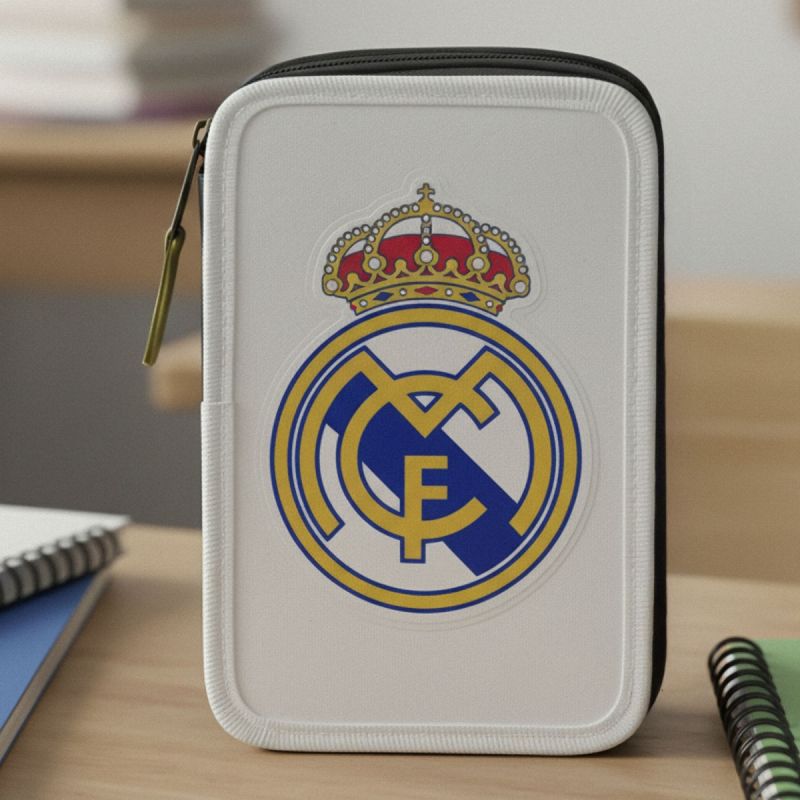 Real Madrid pencil case with equipment 44 pcs