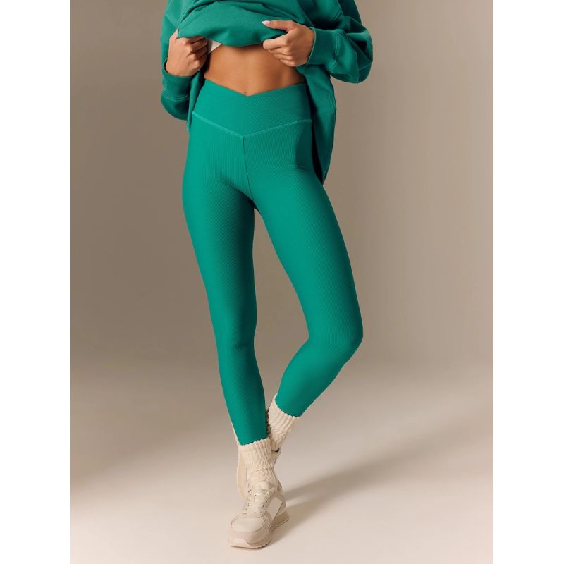 Women's ribbed knit leggings 4F 4FRSS26TTIGF328-41S