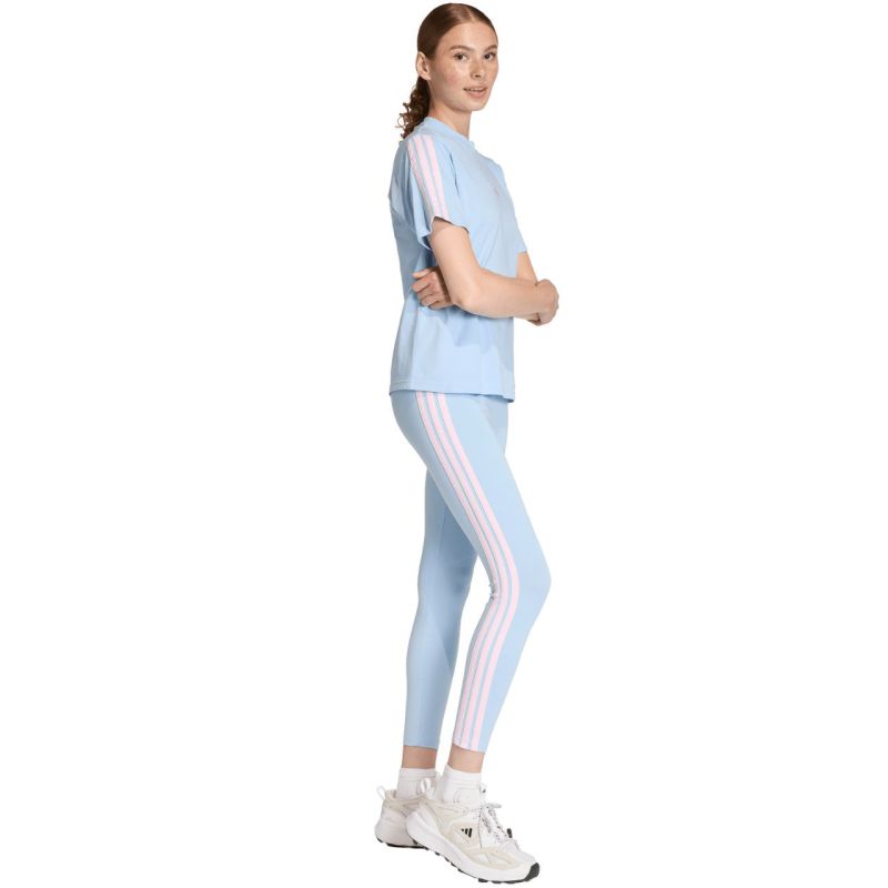 Adidas Essentials 3-Stripes Cotton Women's Light Blue 2xs női leggings KD2352