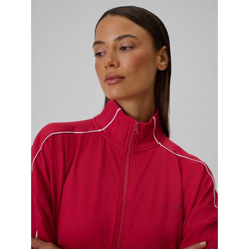4F Women's loose sweatshirt without hood, quick-drying pulóver