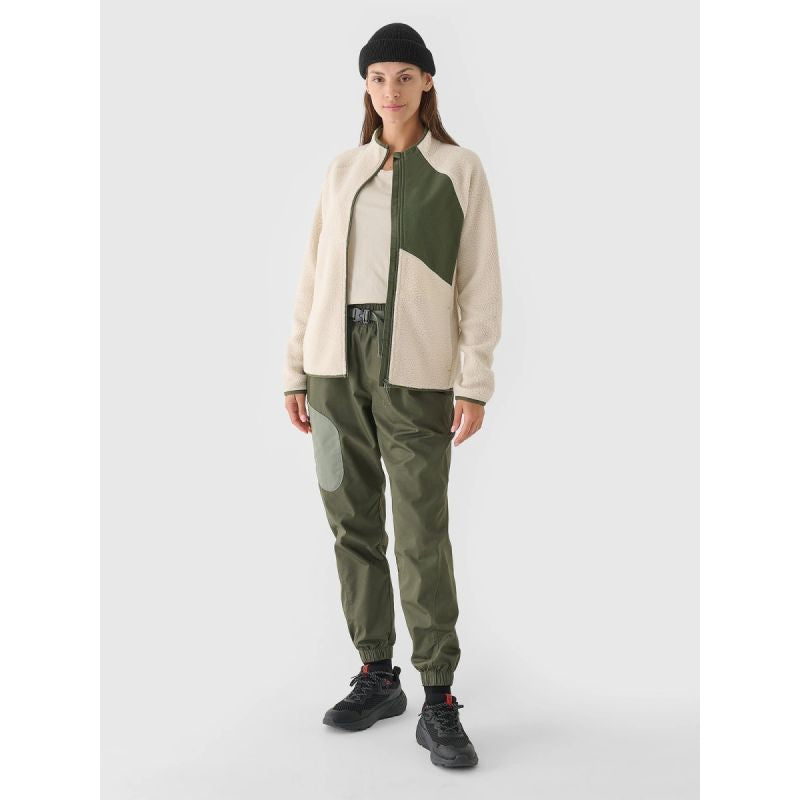 Women's sherpa fleece with stand-up collar 4F 4FRAW24TFLEF362-12S pulóver