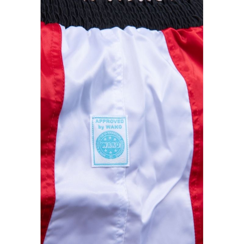 TOP TEN kick light (WAKO APPROVED) czerwony+m short