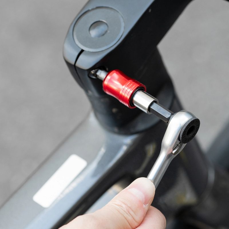 Rockbros Multitool Bicycle Tool Set with Ratchet Wrench and Tire Levers - Black fekete kiegészítő 304004-204137
