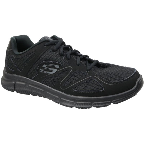 Skechers Satisfaction M 58350-BBK shoes Utcai cipő