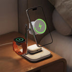 head Acefast E39 Qi2.2 25W 4-in-1 Wireless Desk Charger for Phone, Watch, and Headphones with Night Light - White fehér phone chargers