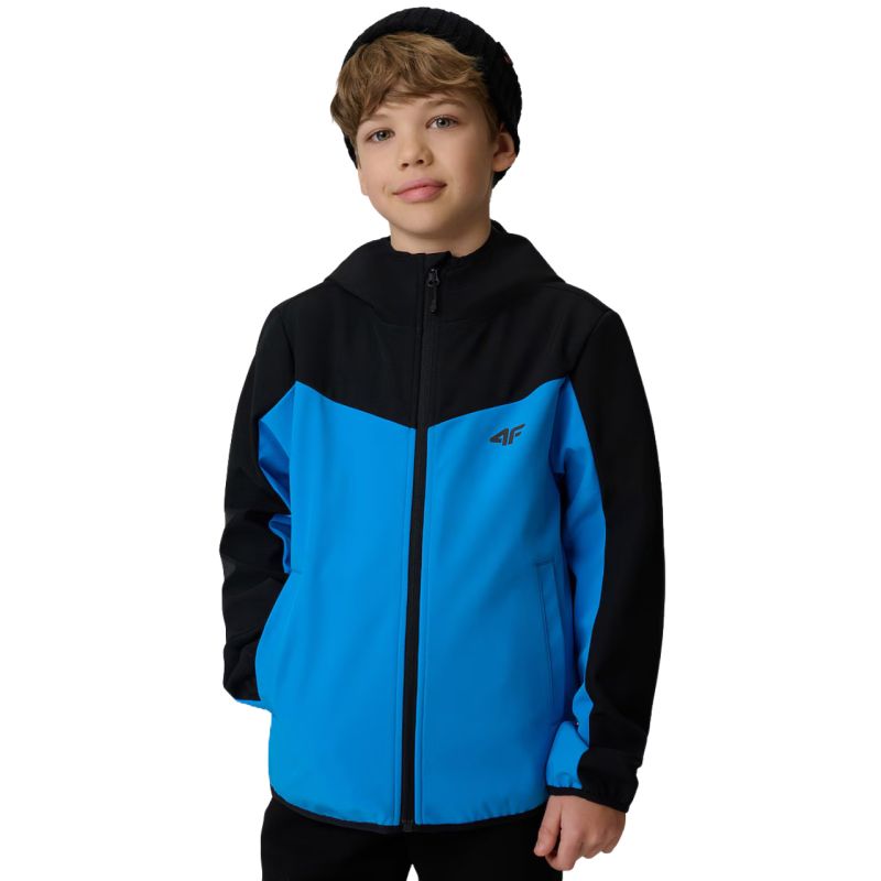 Boy's softshell jacket 4F M477 4FJWSS26TSOFM477 33S kék jackets