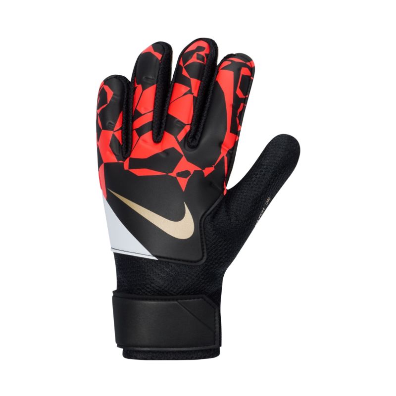 Nike Match Goalkeeper Kids' Goalkeeper Gloves Black and piros kapuskesztyű HQ0258011