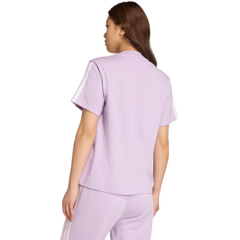 adidas Essentials 3-Stripes Cotton Women's T-Shirt Light Purple JV7362 Ruházat