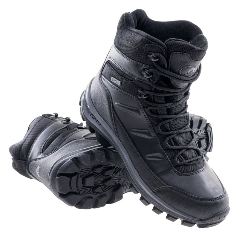 Elbrus Spike Mid Wp fekete cipő