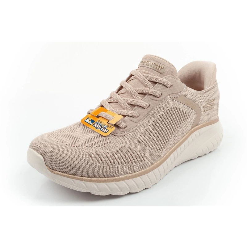 Skechers Bobs Squad Chaos SLIP-INS Women's Sports Beige bézs cipő