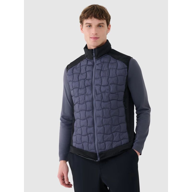 4f Men's down trekking vest with Primaloft filling Black 4FWSS25TVJAM177-22S General