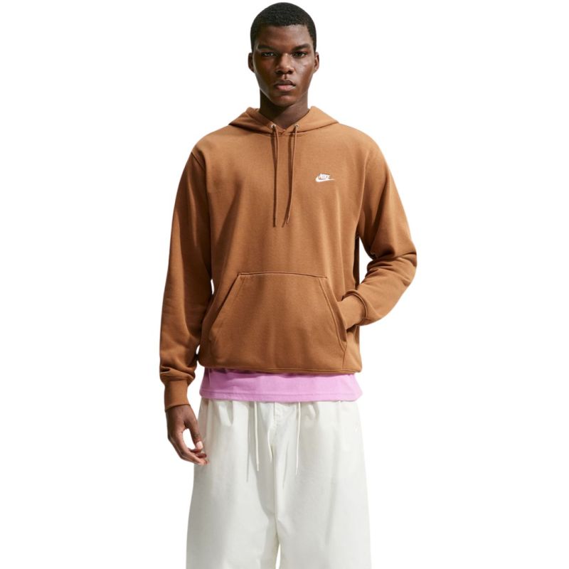 Nike Club FT PO Hoodie Men's Light 270 barna kapucnis pulóver 160886M
