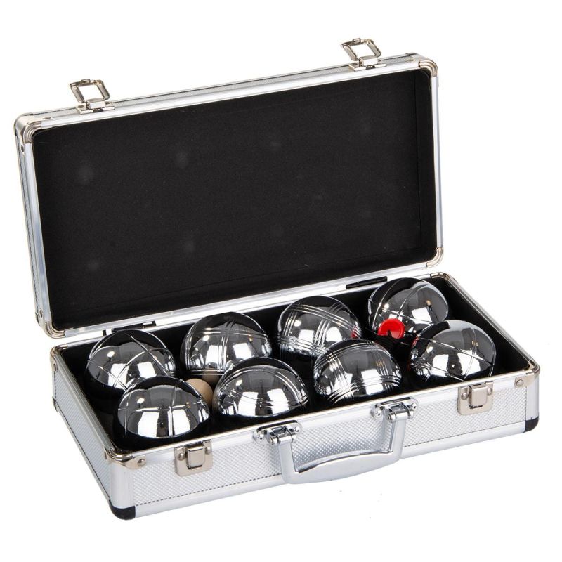 8-Piece Petanque Balls - Boule Petanque Aluminum Suitcase Enero