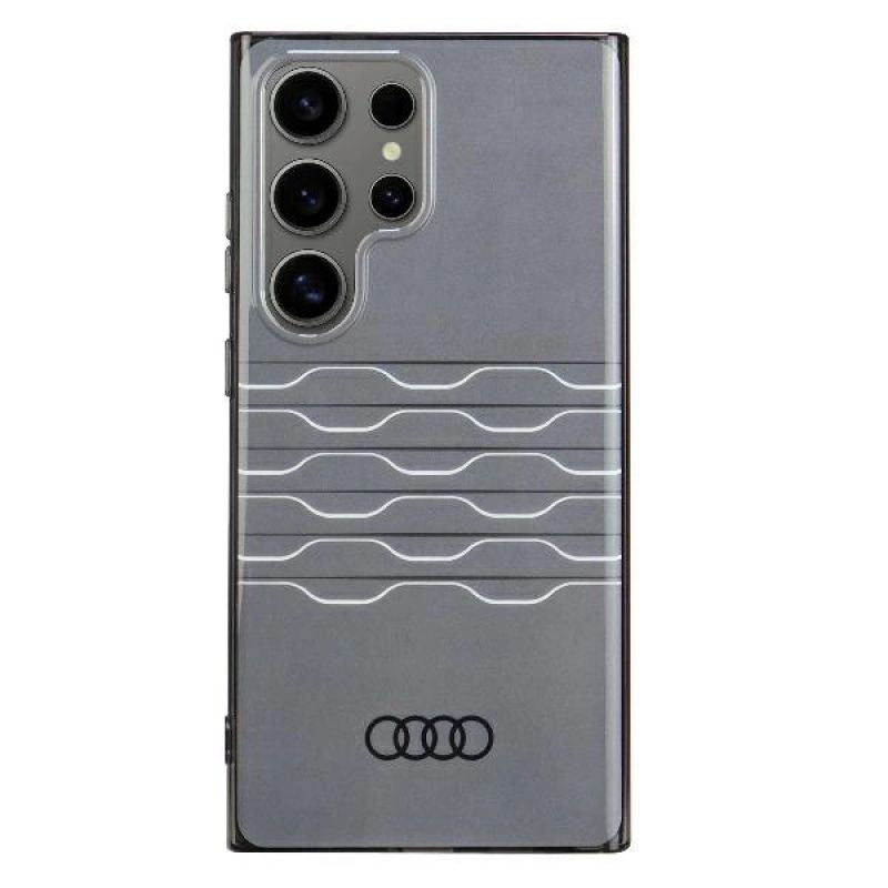Audi IML Geometric Pattern Case S24 Ultra S928 /black hardcase AU-IMLS24U-A6/D3-BK fekete pulóver