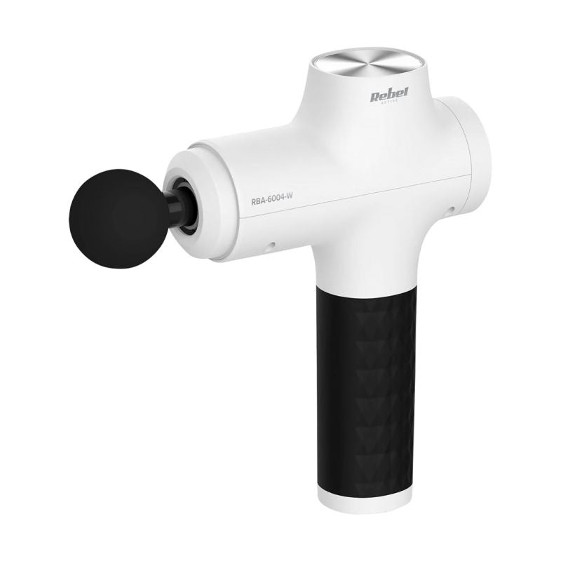 Rebel Massage gun, 8 attachments, white, ACTIVE fehér edzéssegítő RBA-6004-W